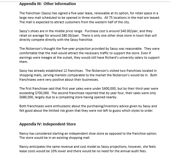 then, List the Advantages and Disadvantages of the Doing Neither Option (NOT