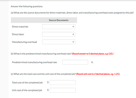  Answer the following questions. () What are the source documents for