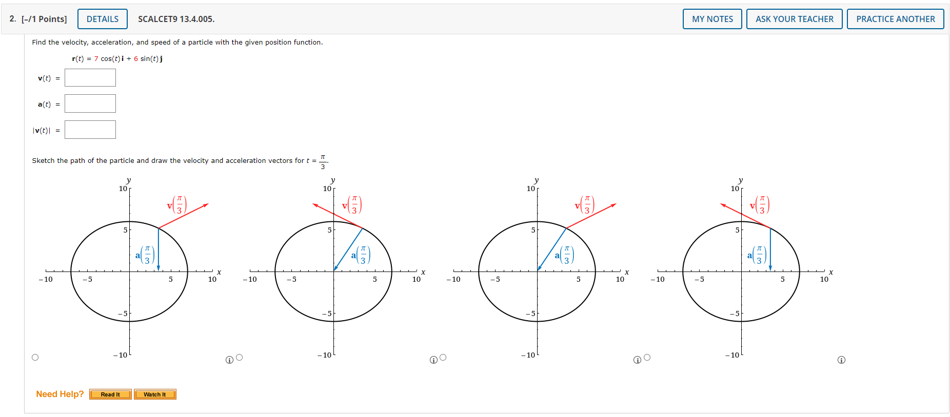 TEACHER PRACTICE ANOTHER The table gives coordinates of a particle moving through