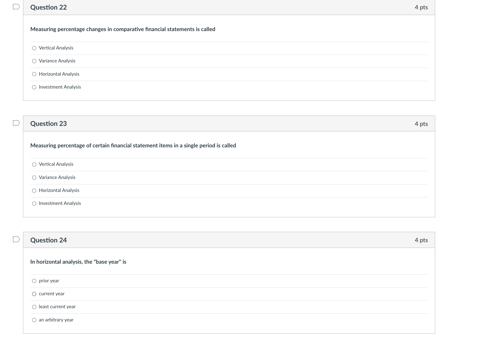 of which accounting concept? O Cost O Materiality O Matching O DisclosureQuestion