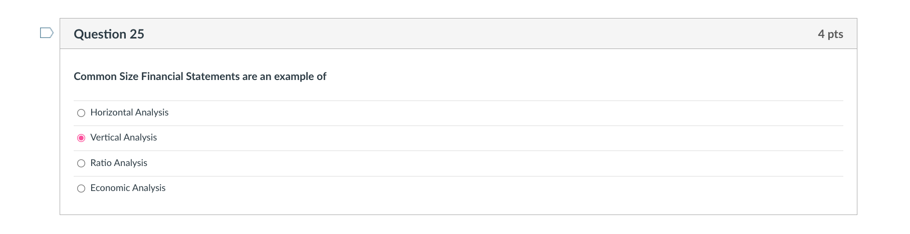 4 4 pts Flexible budgets eleminate which variance? Sales Volume O Direct