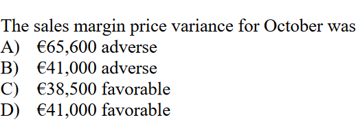 company's actual profit for a period was (27,000. The variances for the