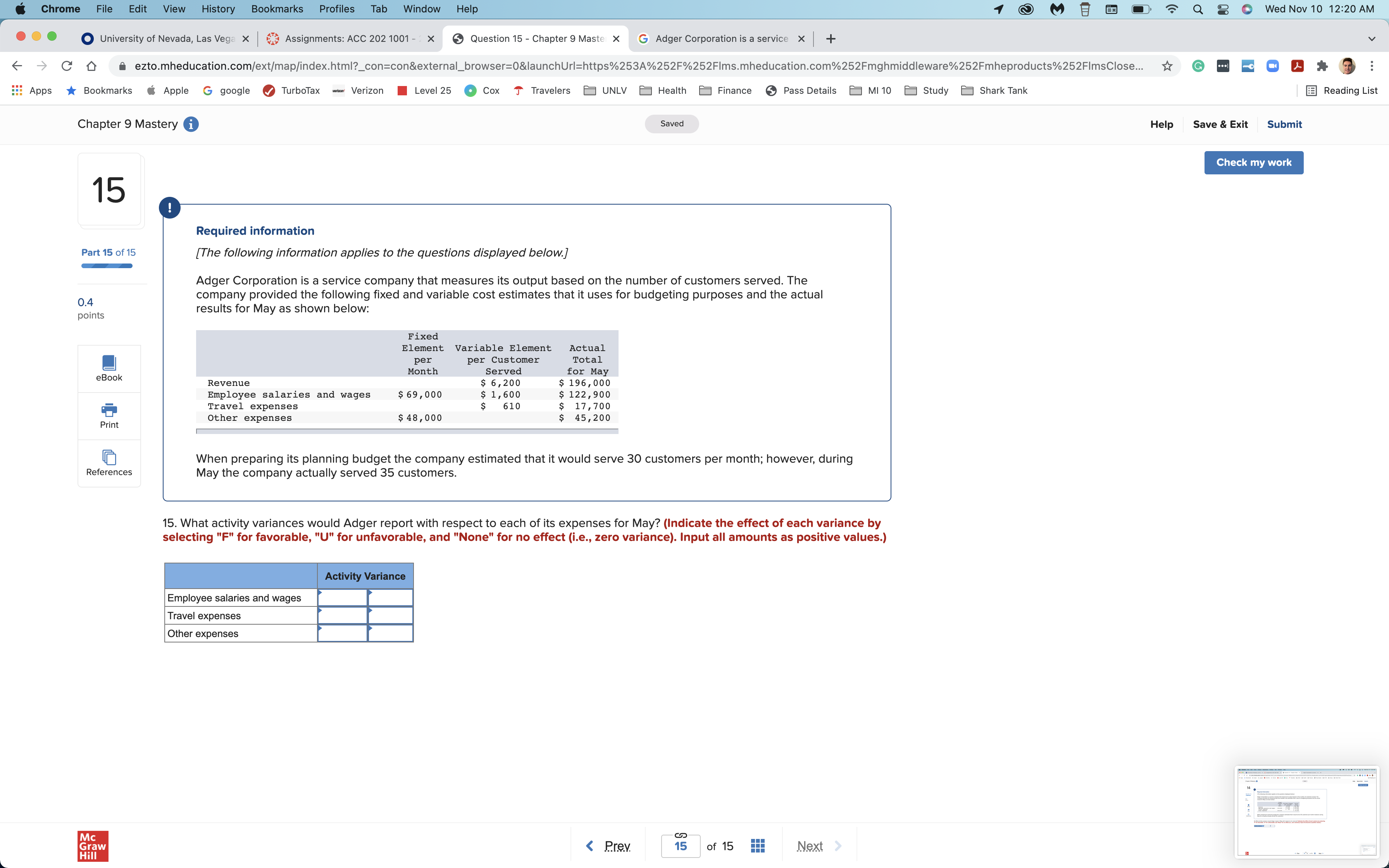 E O 7 Q : Wed Nov 10 12:20 AM .. .