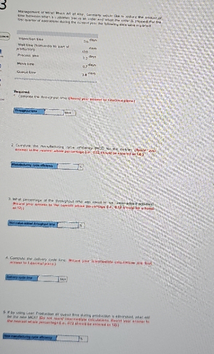 3 Time between when i customer blades an under and when