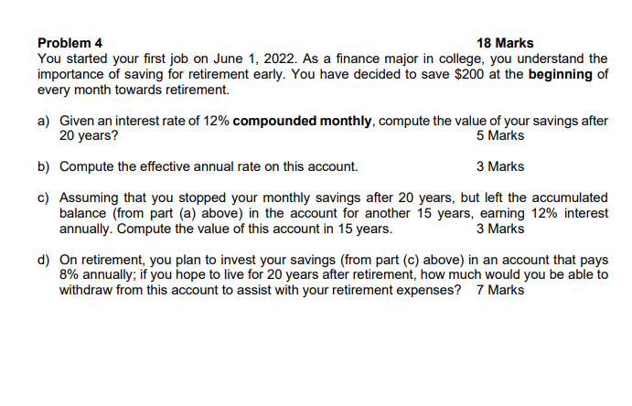 Problem 4 13 Ha rlts You started your rst job on