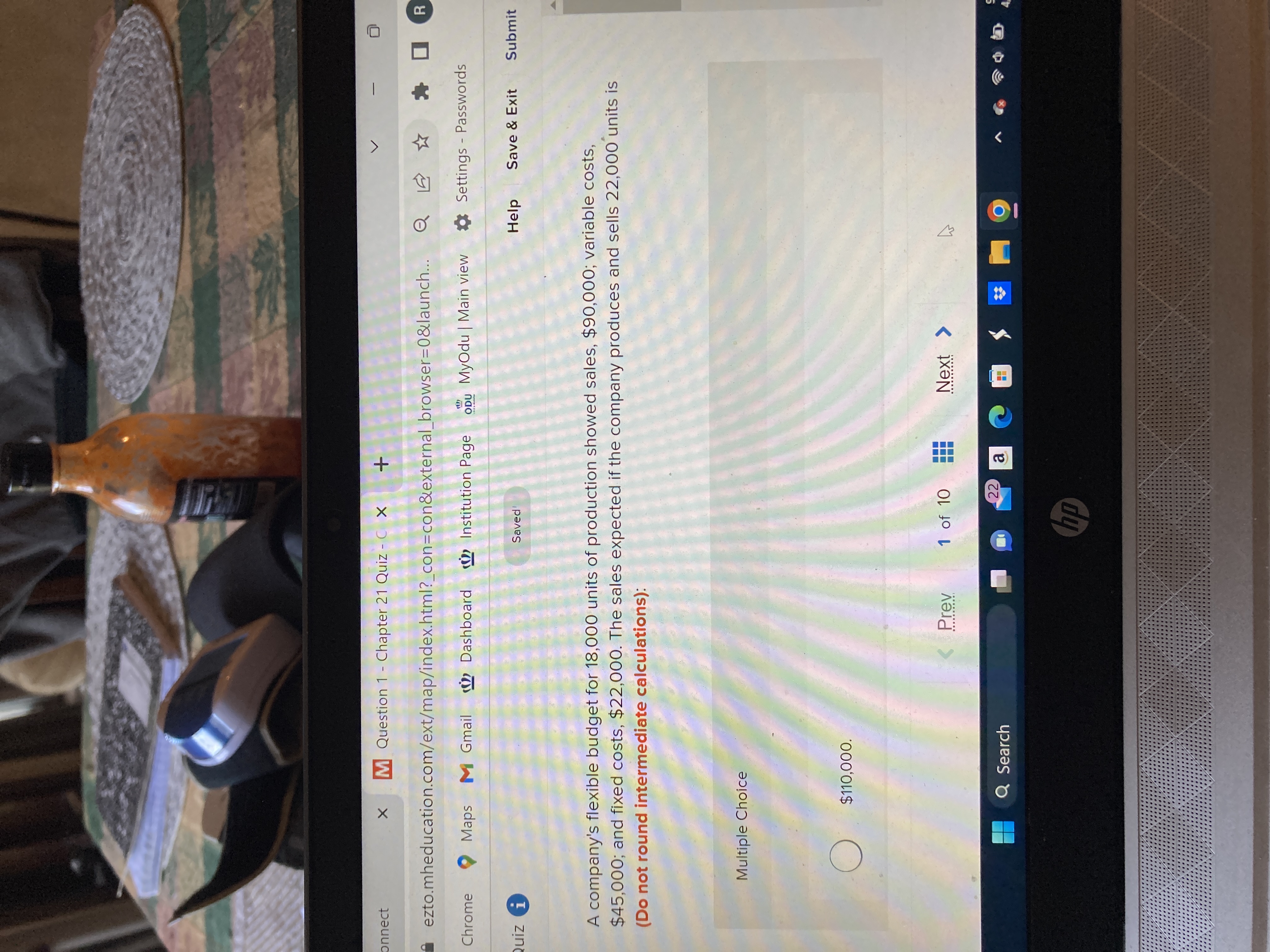 onnect X M Question 1 - Chapter 21 Quiz - C