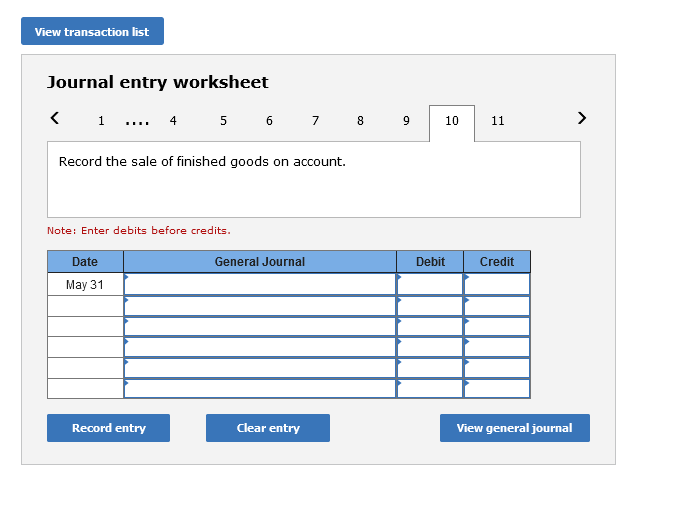 used d. Direct labor used e. Indirect labor used f. Other overhead