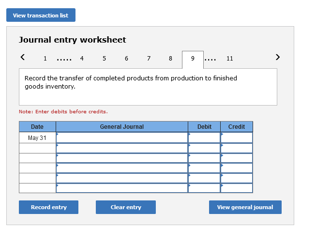 entry View general journalView transaction list Journal entry worksheet 1 4 5