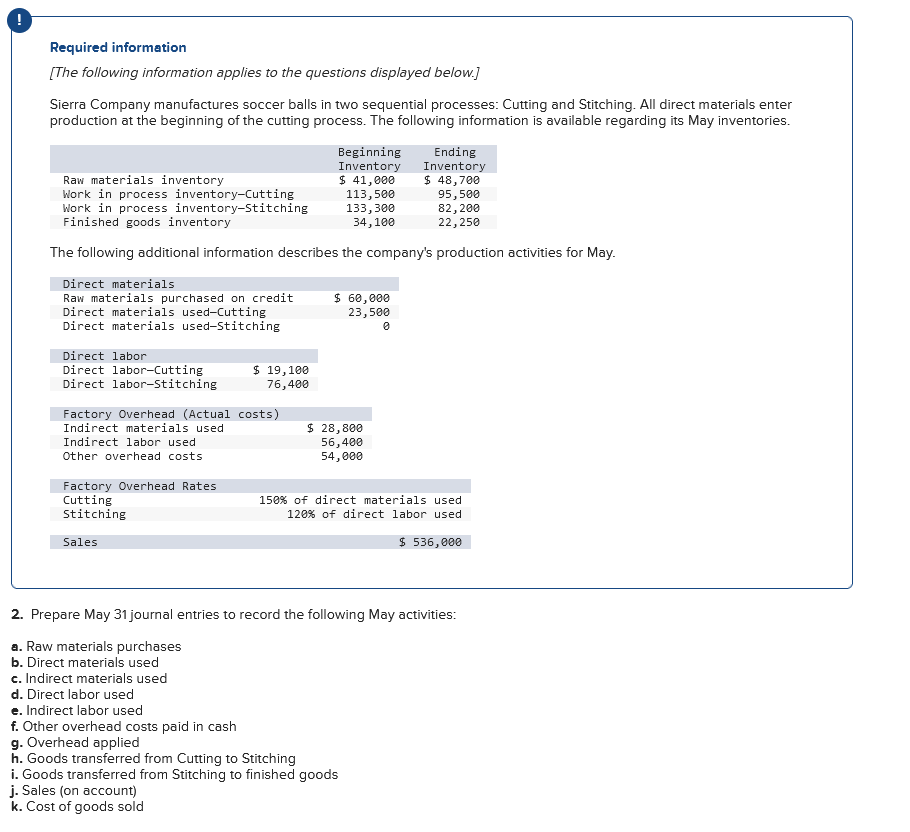 6 7 8 9 10 11 Record cost of goods sold for