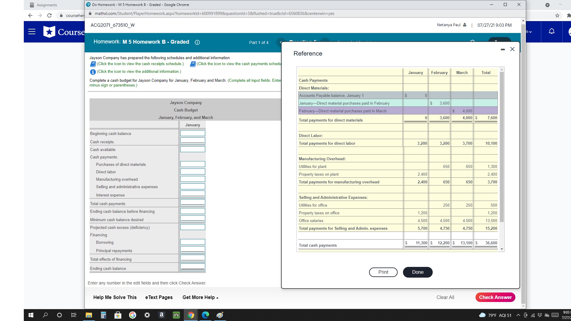  Assignments Do Homework - M 5 Homework B - Graded -