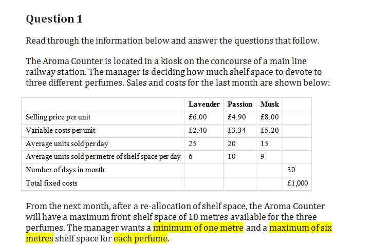 i need only part A answerplease solve on page Question 1 Read