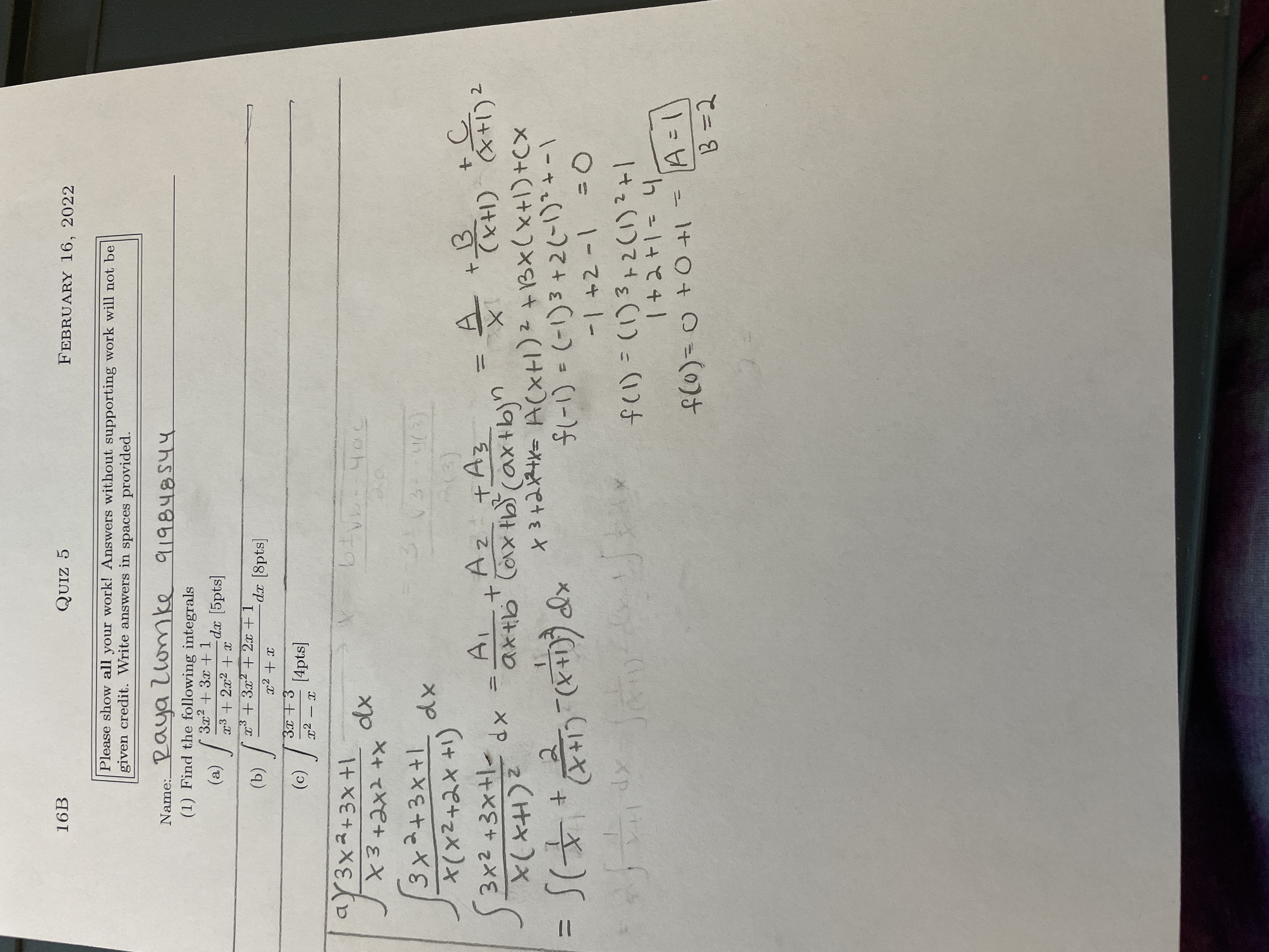 I don't know how to do the partial fraction decomposition for part