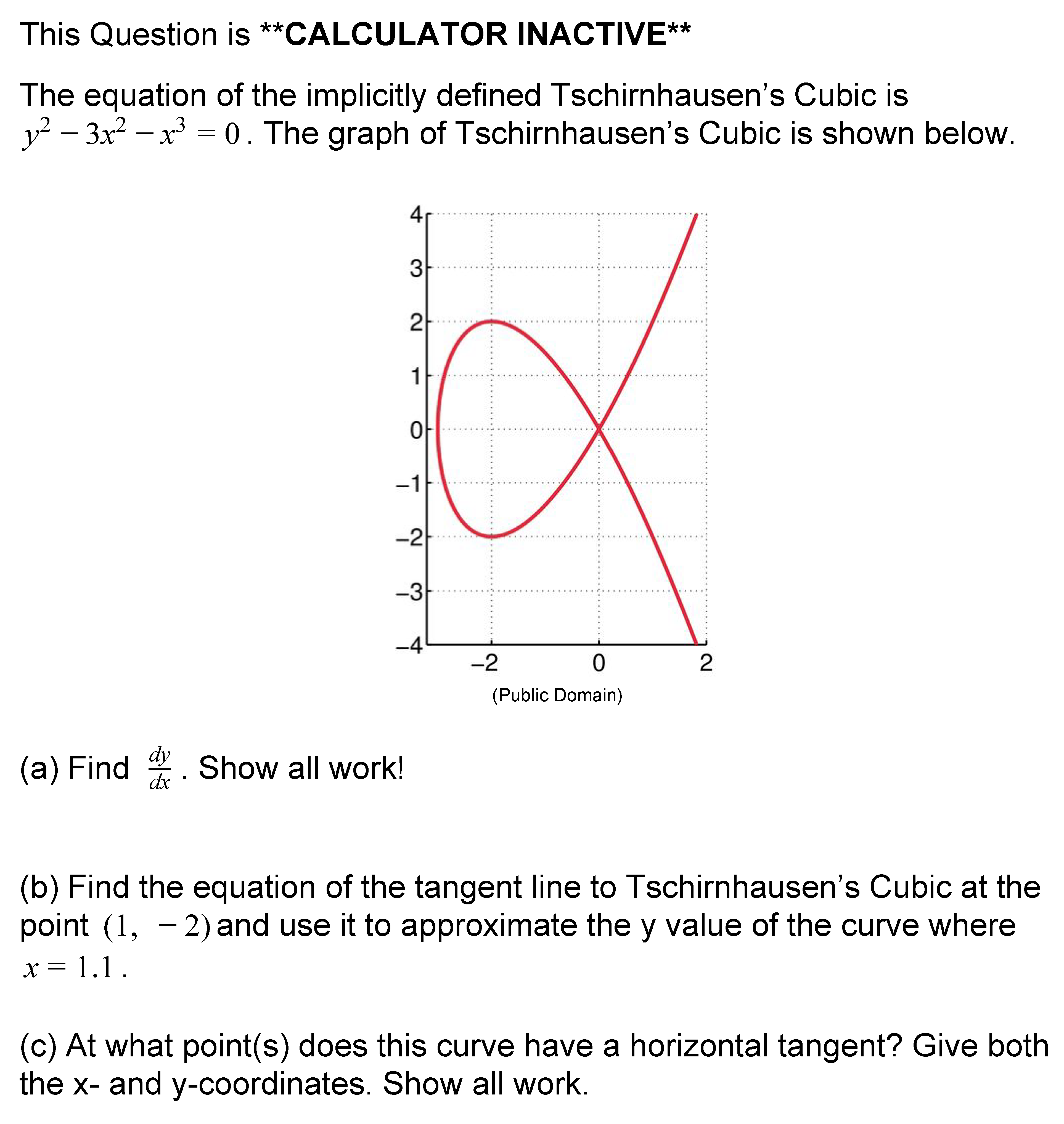 Although a calculator is permitted, ALL WORK must be shown.Please provide detailed