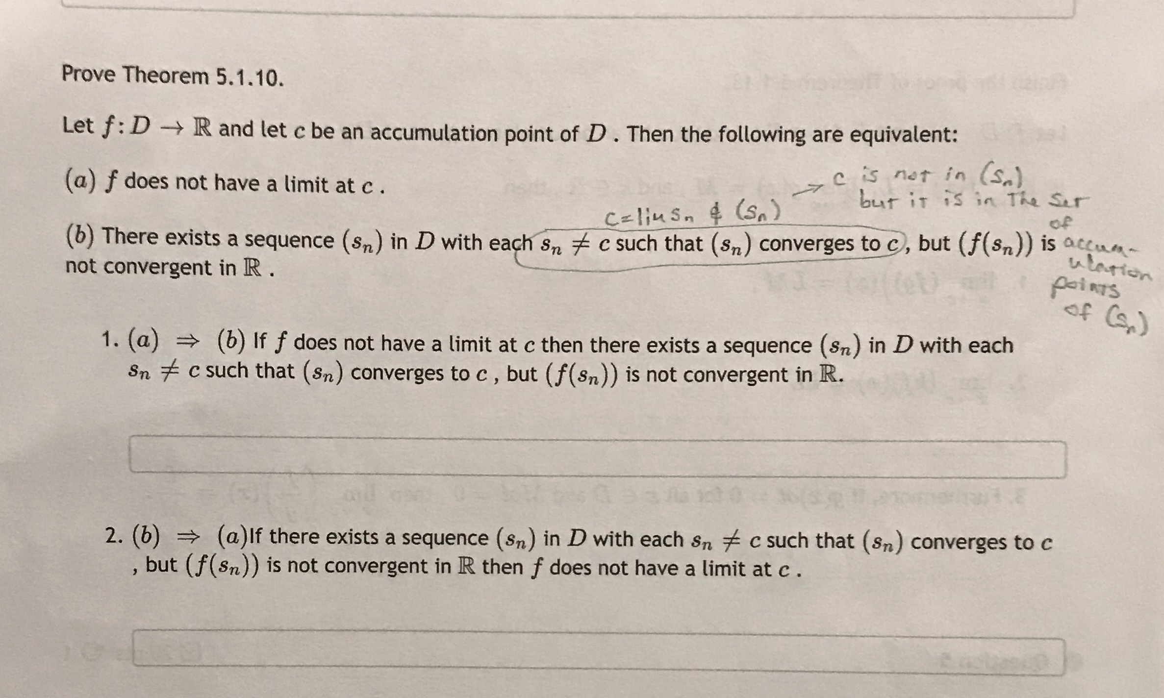 Could someone please help me with this question Prove Theorem 5.1.10. Let