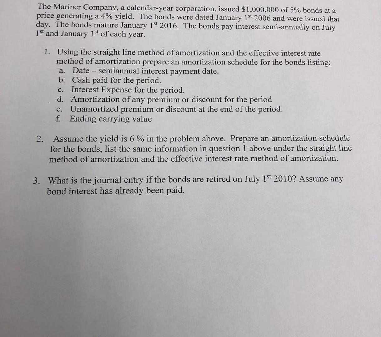 The picture below is a question from ACCT202. It's about bonds. Please