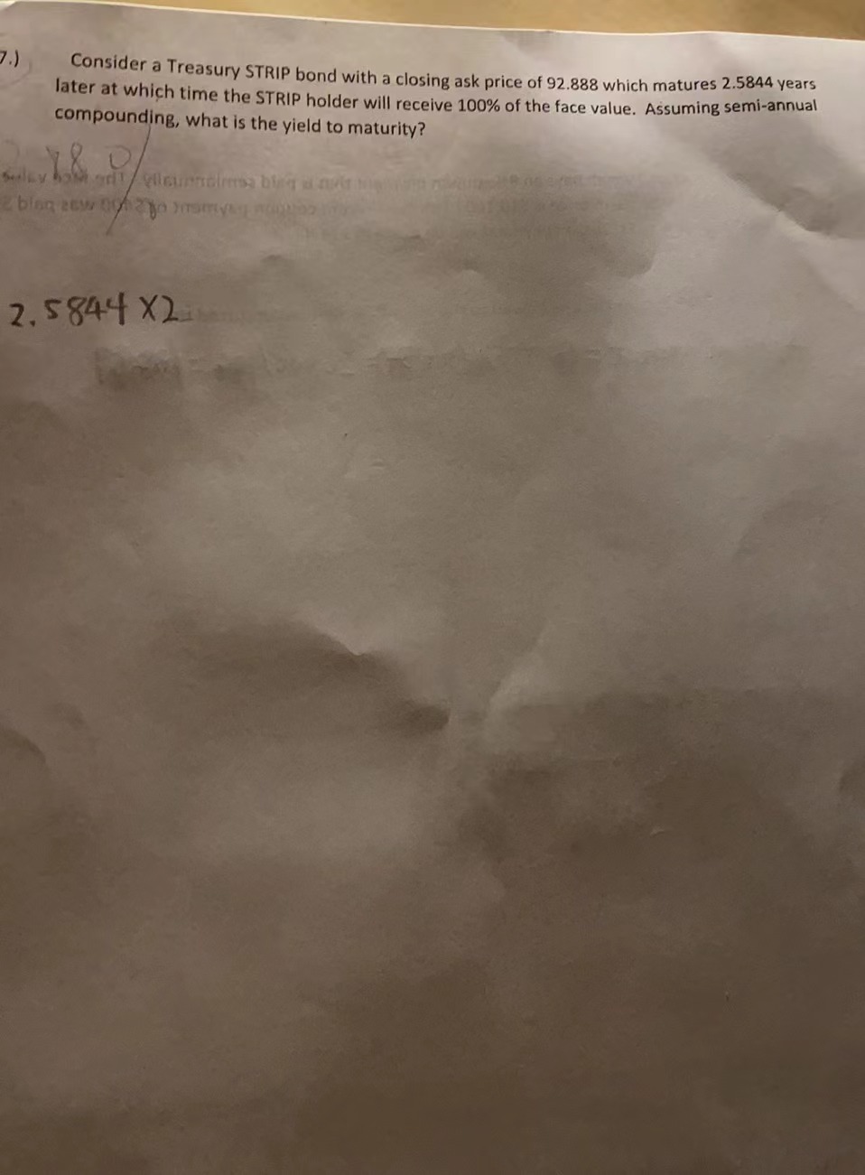 I know the correct answer is 2.88% can help me write down