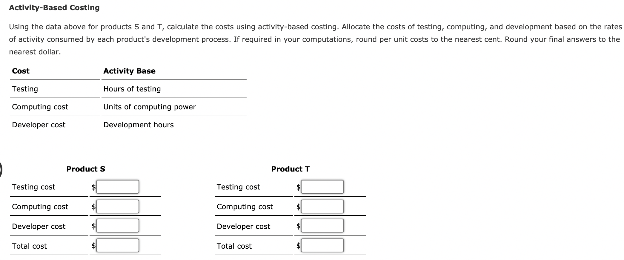 materials associated with production. This makes sense when companies only make a