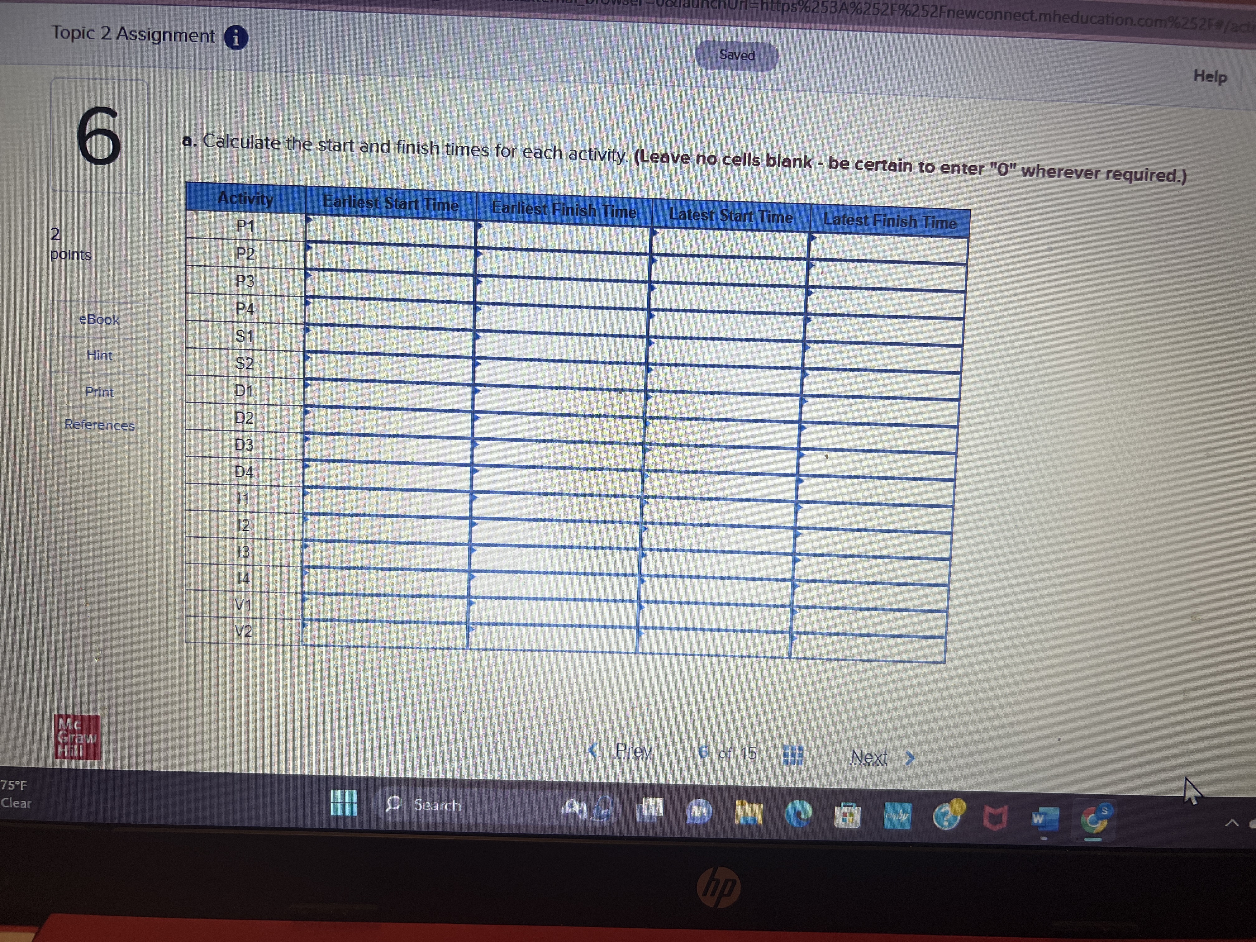 have been made project manager for the design of a new cell