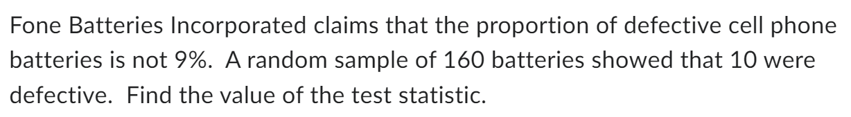 . Identify the null and alternative hypotheses, test statistic, critical valuels), and