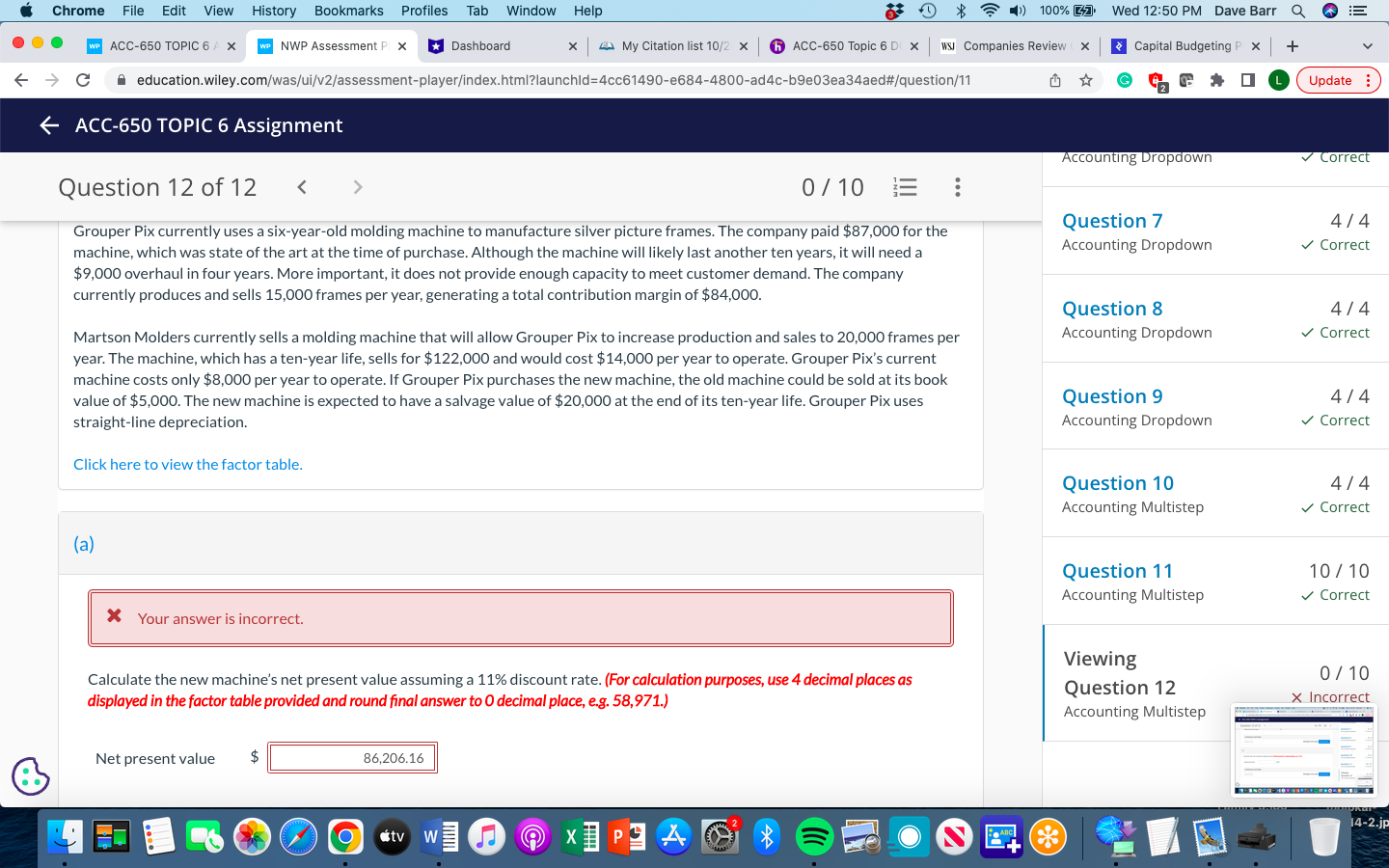 Chrome File Edit View History Bookmarks Profiles Tab Window Help 1