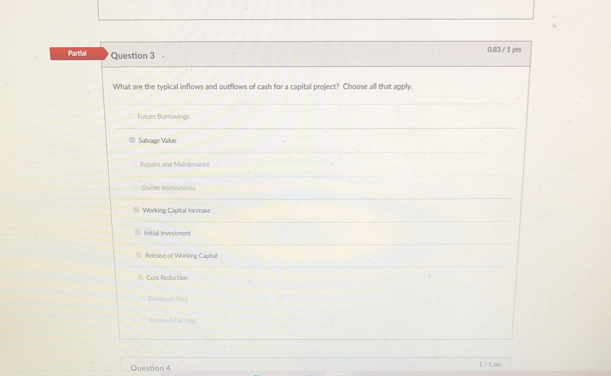 I need help almost there and in order !! 0.83 / 1