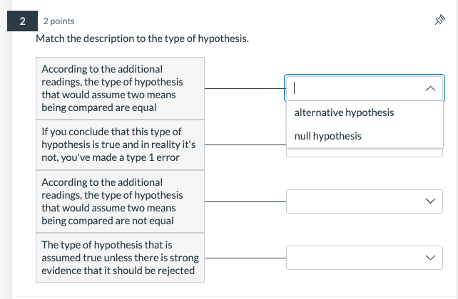 or nonparametric test Includes chi square tests Make comparisons of things like