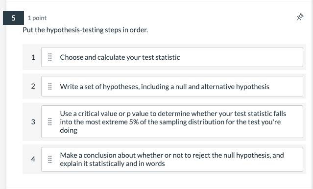 categorical data Includes t-tests, ANOVAs, correlations, and regression models2 2 points Match