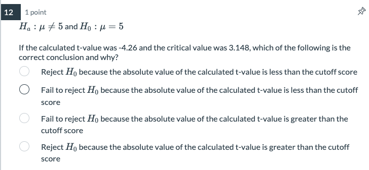 data, using an expected or population mean of 10 as the comparison