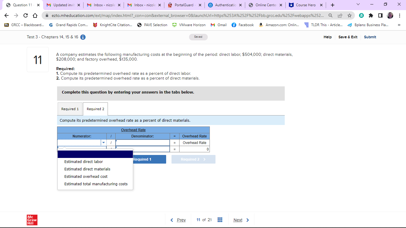 Complete parts 1 & 2 per the instructions given for each:1. Compute