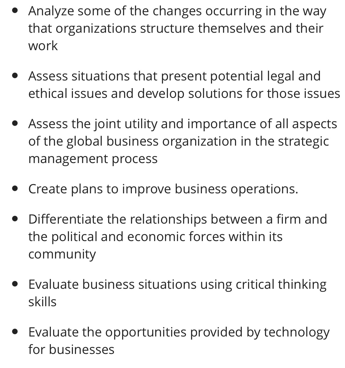 This assignment has 4 parts.Review the Terminal Course Objectives, accessed by clicking