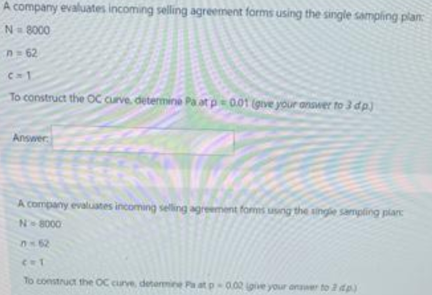 how the AOQ curve is used to assess the appropriateness of a