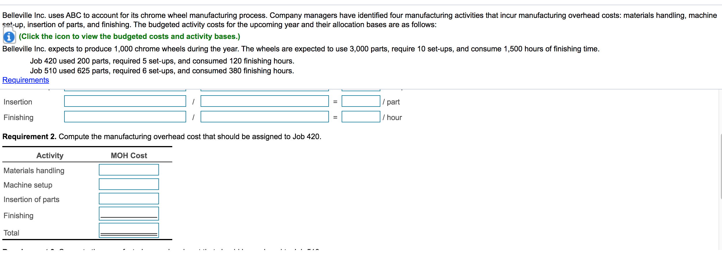 78,000 135,500 x Allocation Base Number of parts Number of set-ups Number