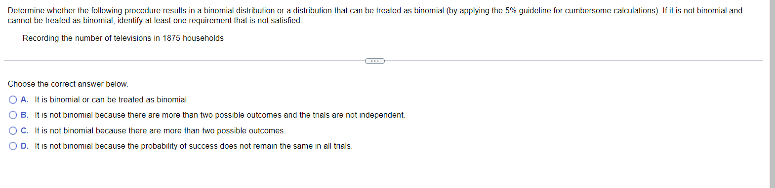 0.05 Signicance level to test the Claim that the three different types
