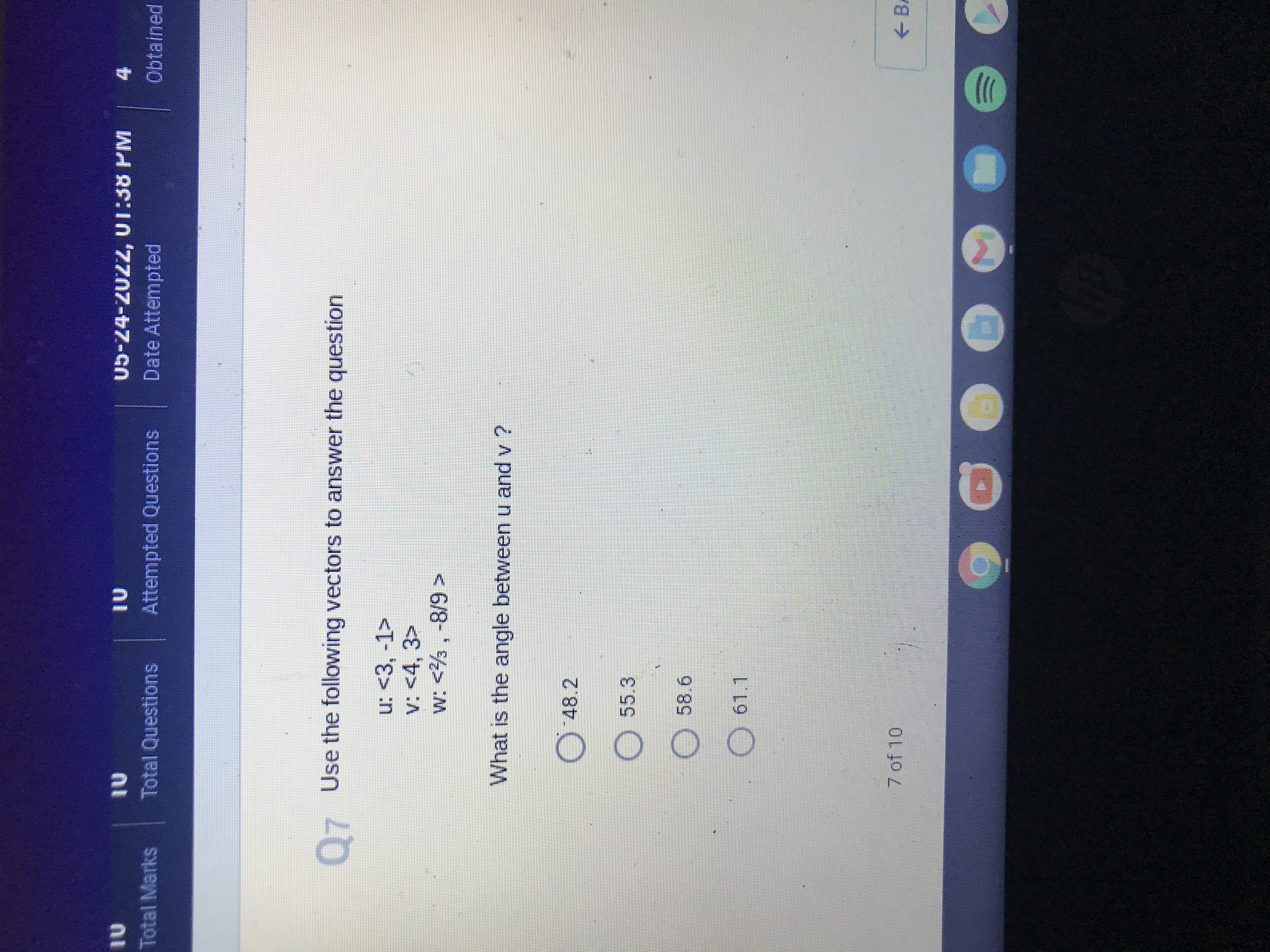 What is |Iv||2? O 10 100 52 104 2 of 10Online Voice