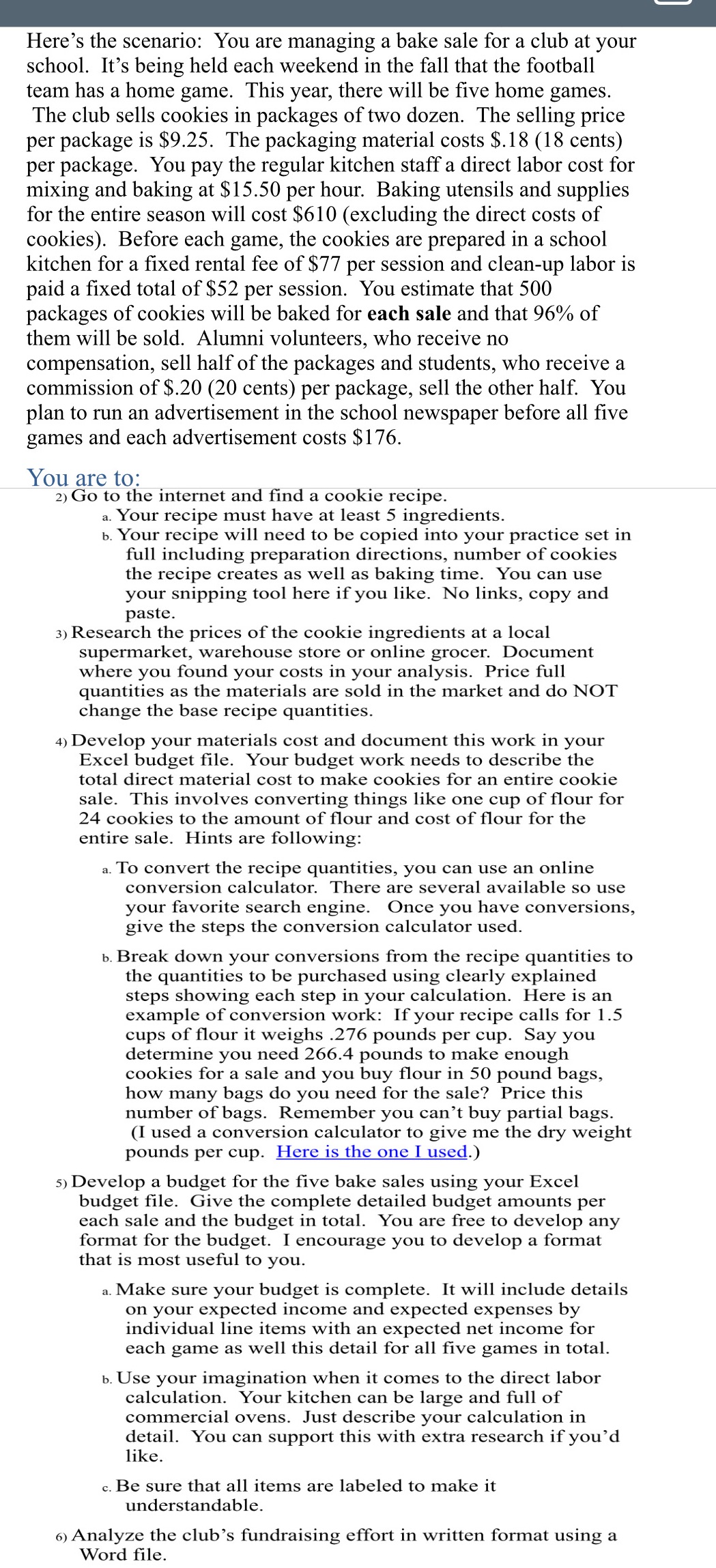 2-6 Show All Work Especially 4 & 5 also list where prices