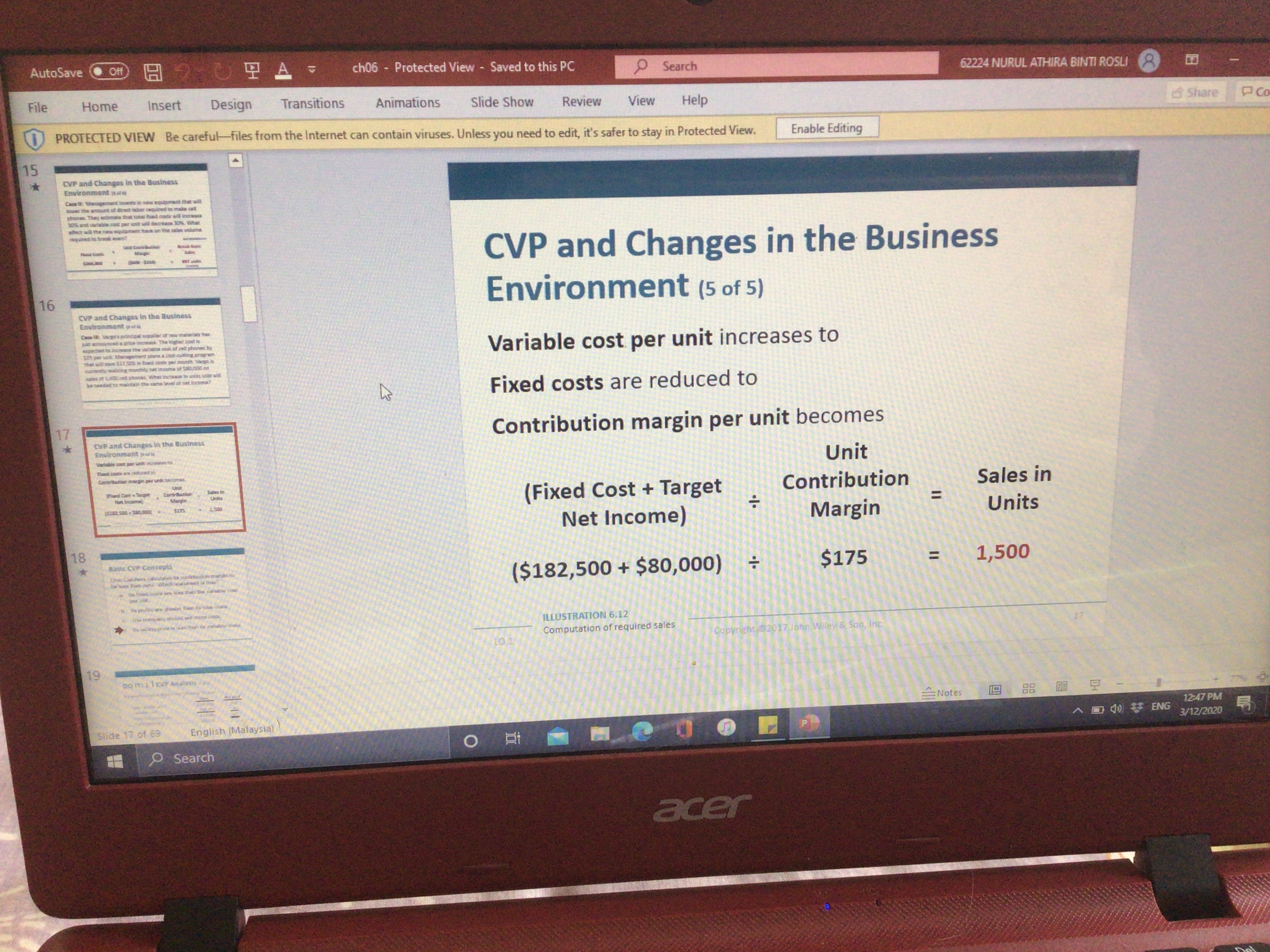 AutoSave ( Off ch06 - Protected View - Saved to this