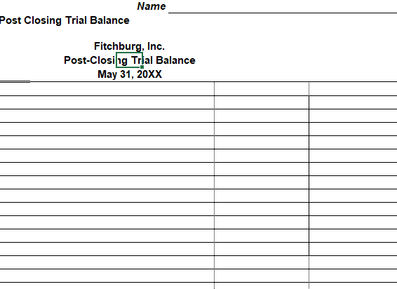 For Month Ended May 31, 20XX Sales Revenue 167.422.00 Less: Sales Return