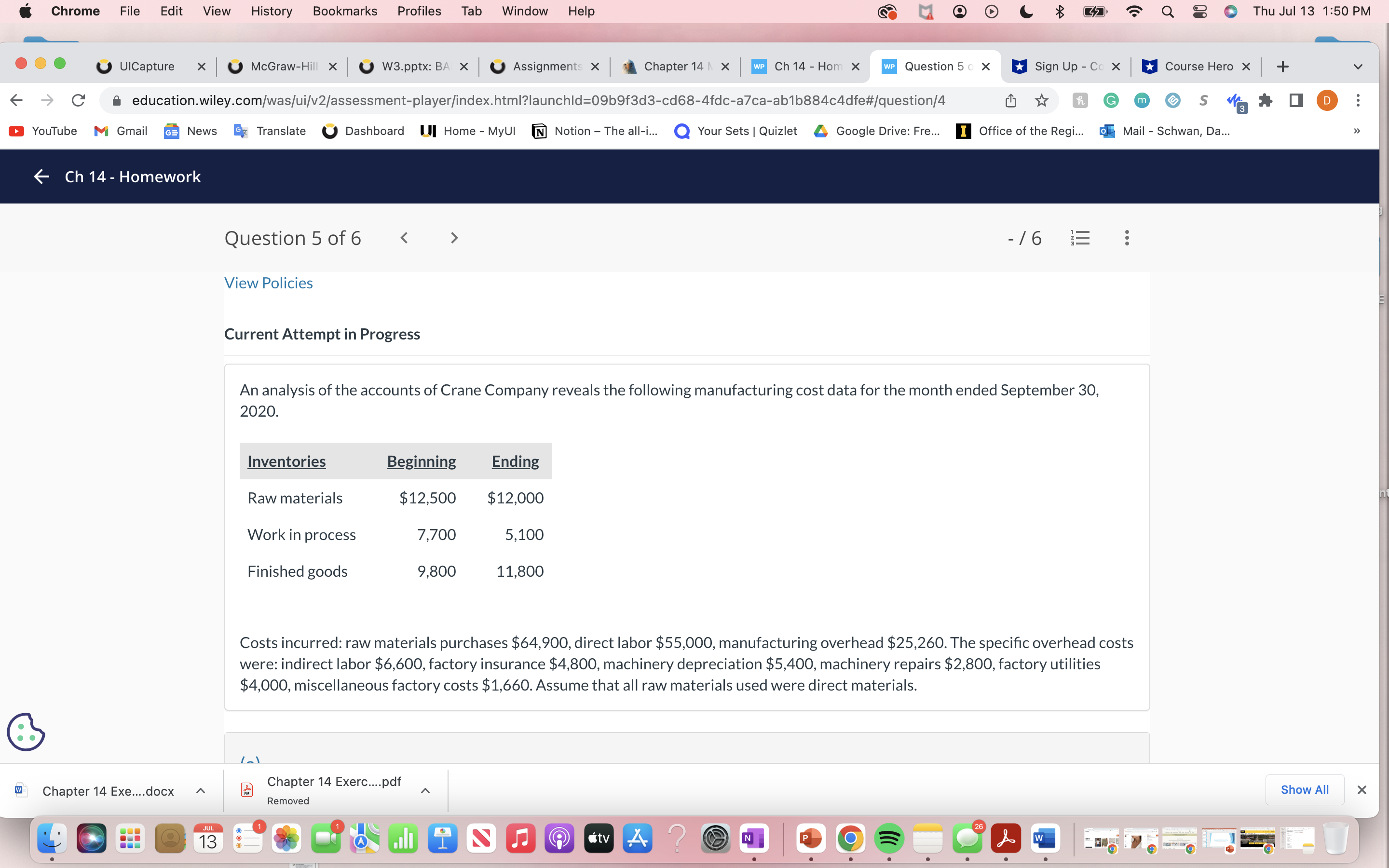  Chrome File Edit View History Bookmarks Profiles Tab Window Help Q