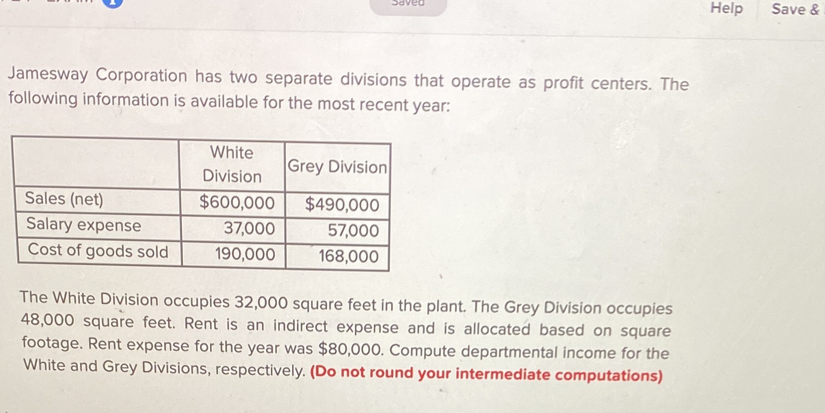  saved Help Save & Jamesway Corporation has two separate divisions that