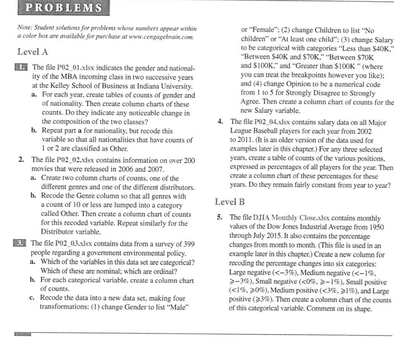 Question #3 please PROBLEMS Note: Student solutions for problems whose numbers appear