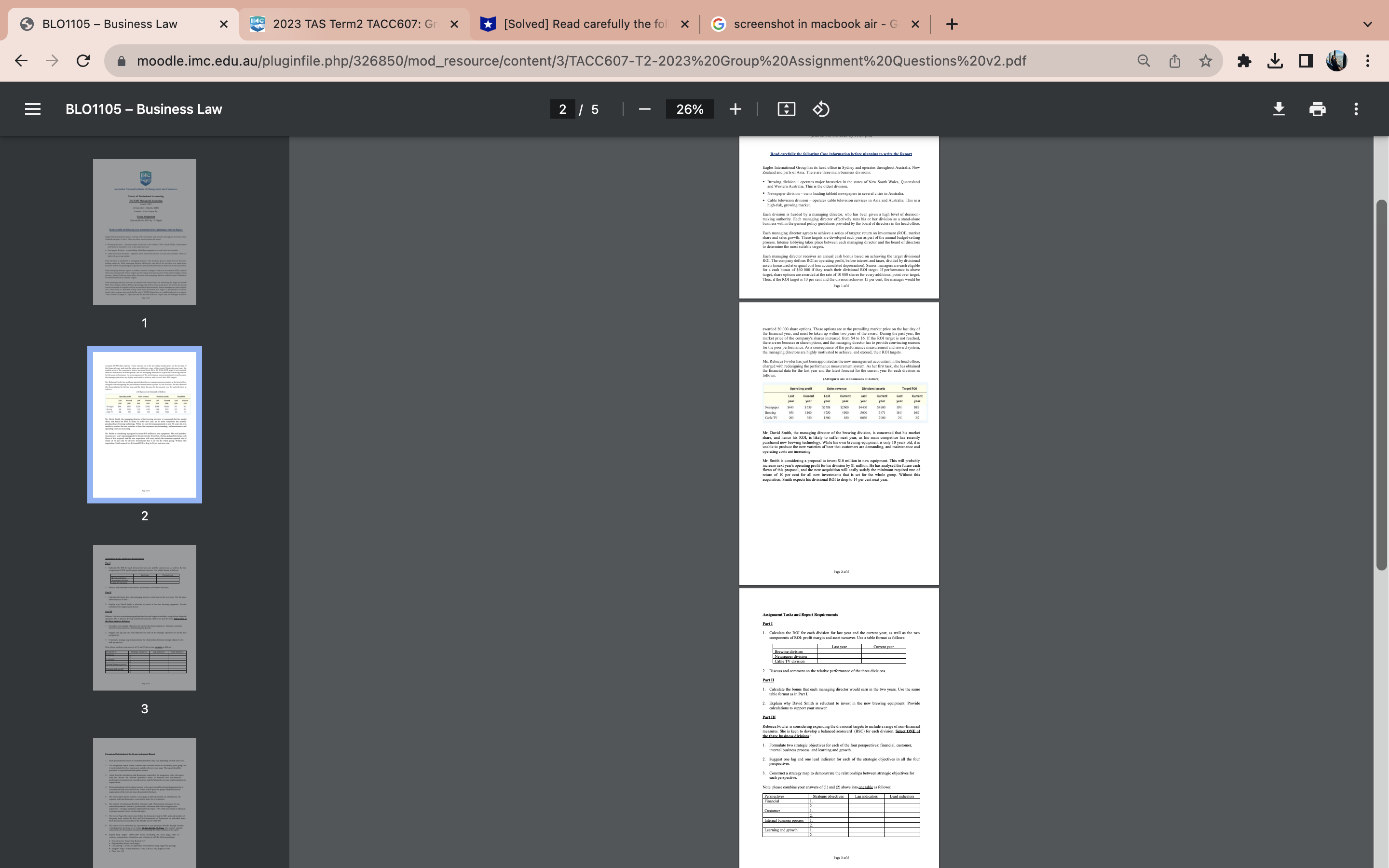 Eagles Assignment Tasks and Report Requirements Part I 1. Calculate the ROI