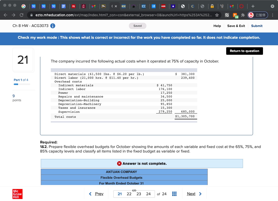 0 Saved Help 5m 1: Exit Submit Check my work mode :