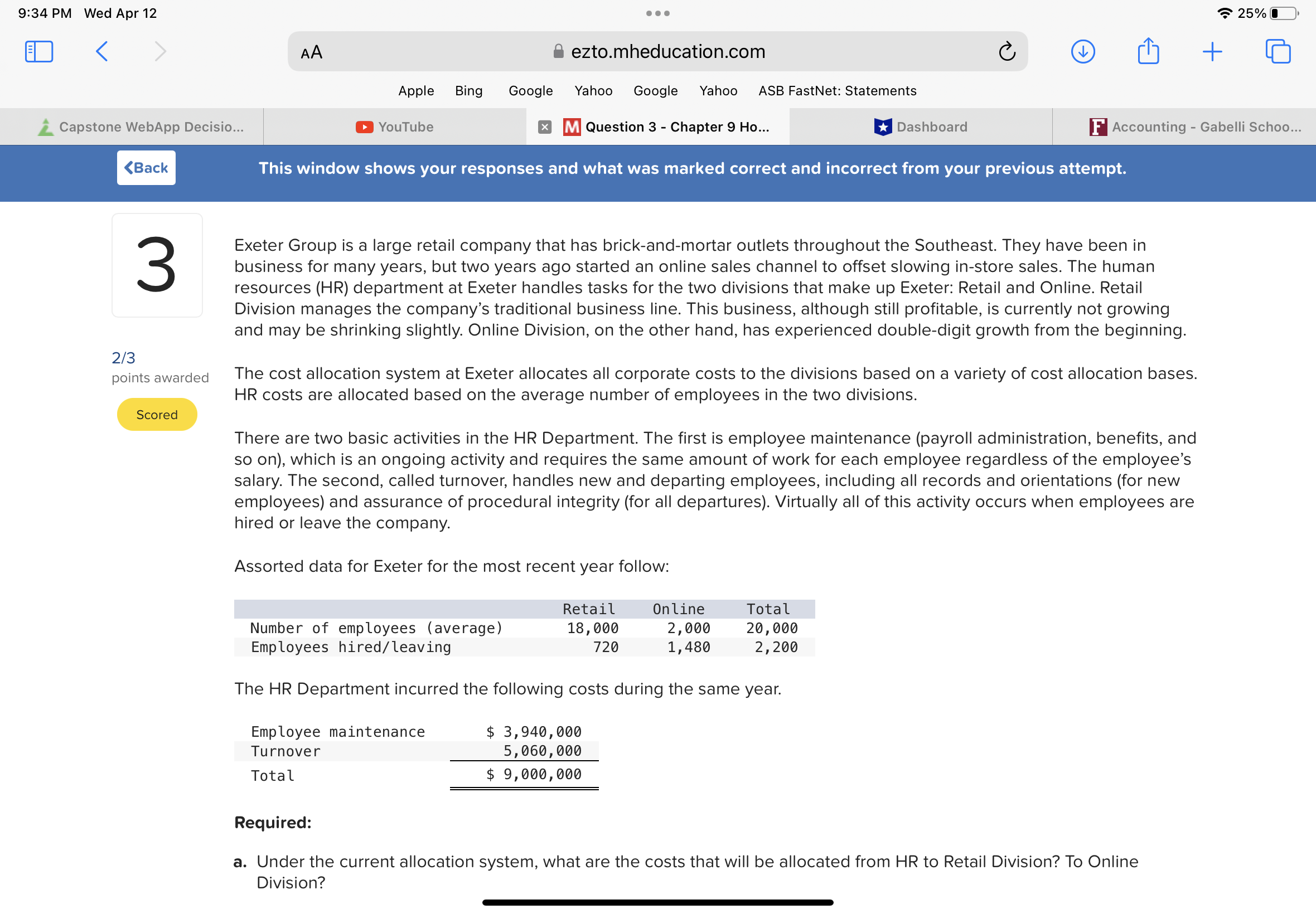 Scored Apple YouTube Bing ezto.mheducation.com Google Yahoo Google Yahoo ASB FastNet: Statements