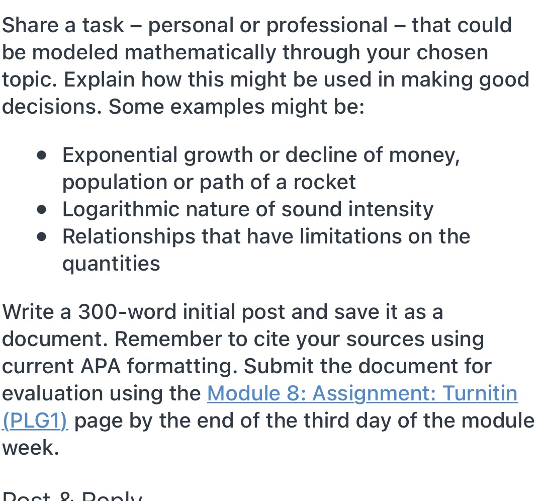  Share a task - personal or professional - that could be