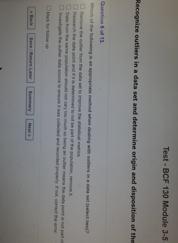 i need some help with this answer. i rewatched BCF 130 module