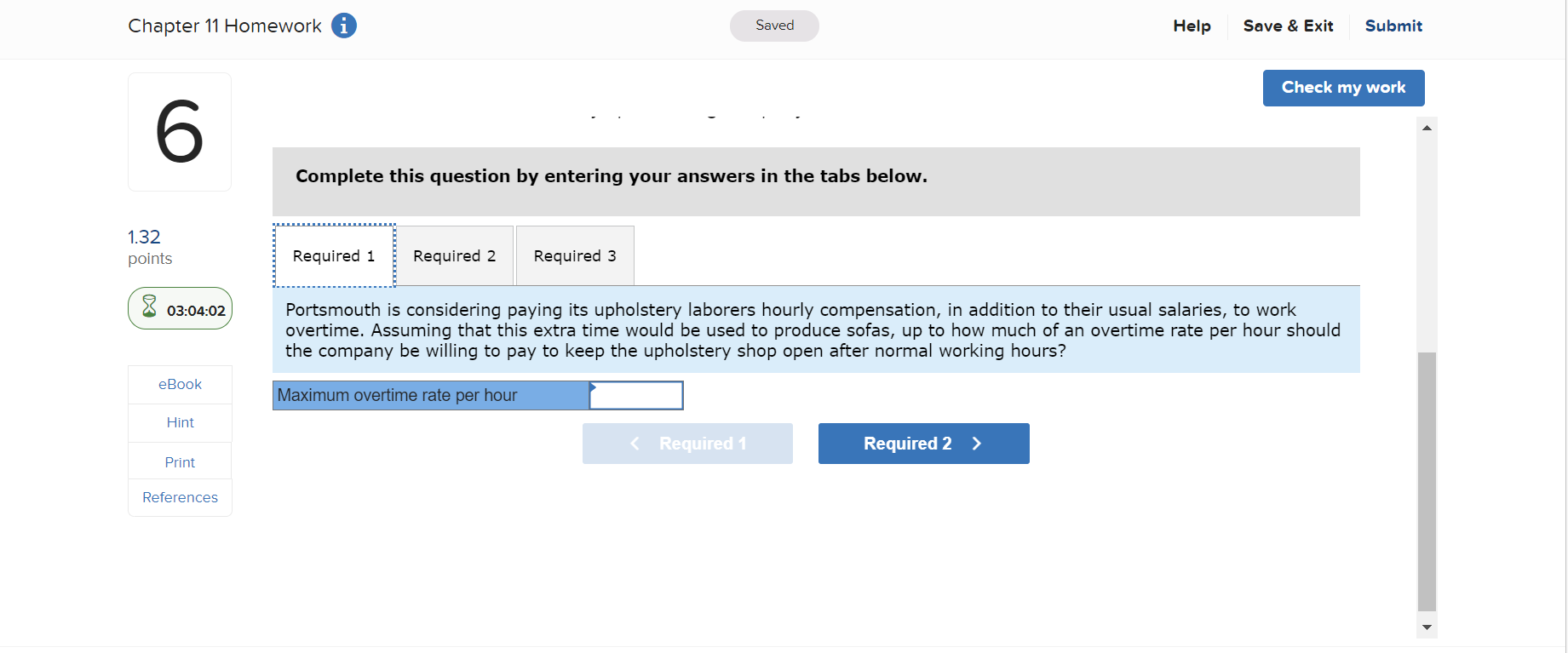 materials. The demand for the company's products far exceeds its manufacturing capacity.