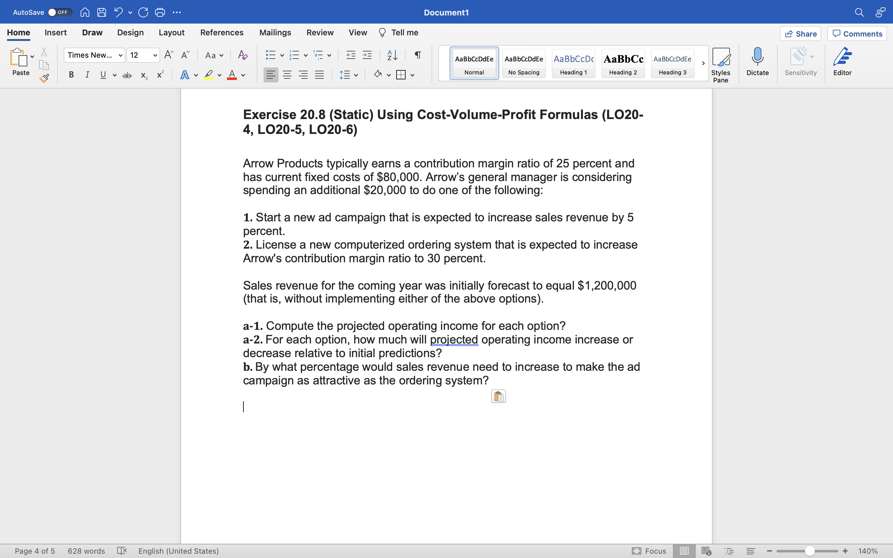 AutoSave O OFF A A . G G ... Document1 Home