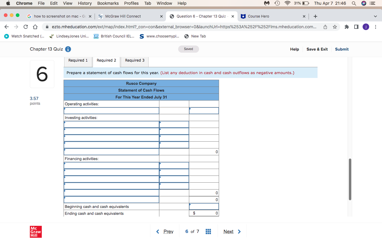 6 - Chapter 13 Quiz - x Course Hero X + F-