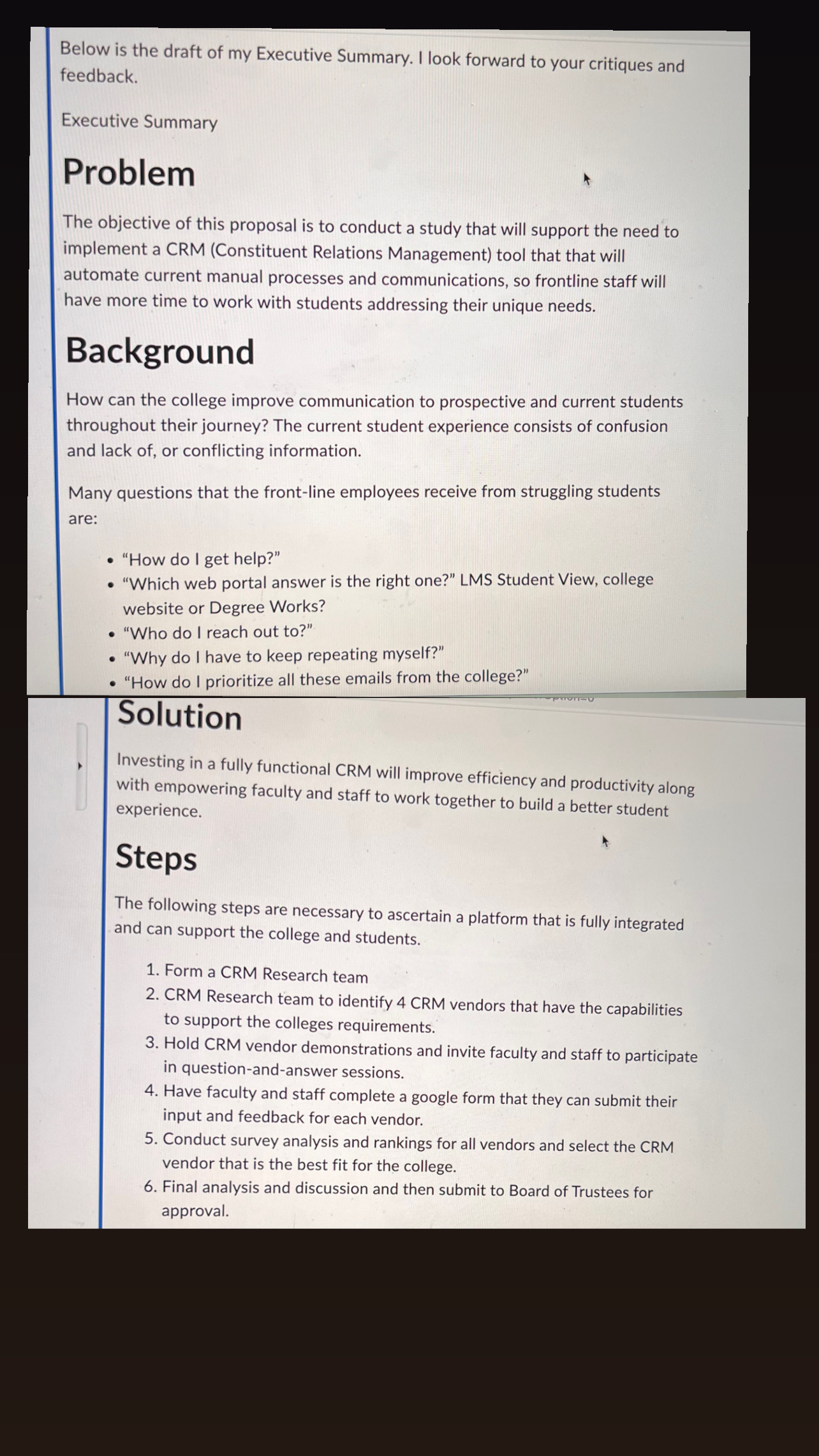 I have an assignment which is called an Summary Critiques. On this