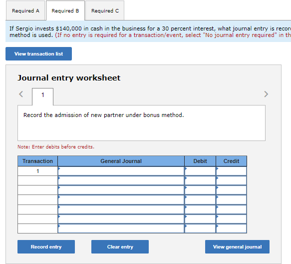 the beginning of the current year along with respective profit and loss